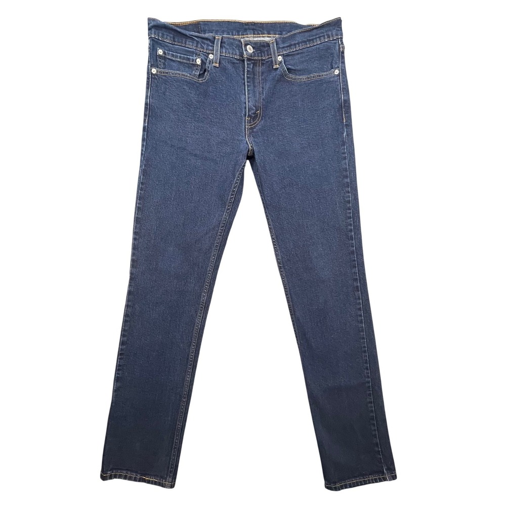 Levi's Dark Blue 511 Slim Fit Stretch Denim Jeans Mens 34x34